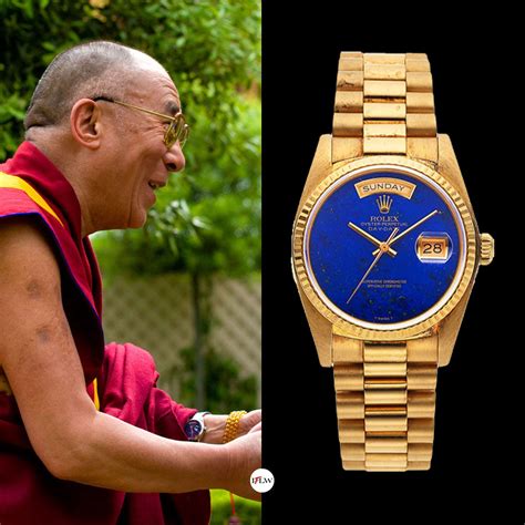 dalai lama rolex day date|Dalai Lama watch value.